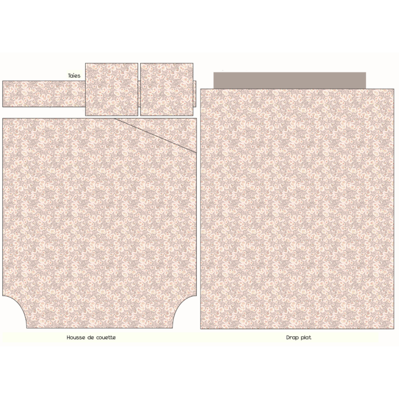 Tradilinge Parure Flanelle 100% Coton Tradilinge LILY