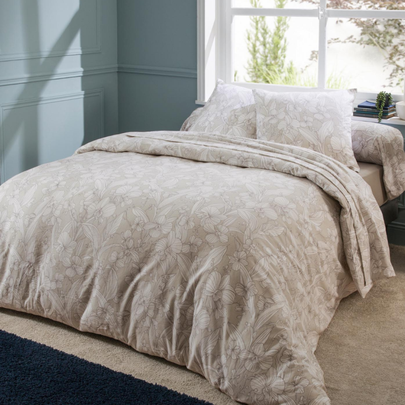 Tradilinge Parure Flanelle 100% Coton Tradilinge ORCHIDÉE