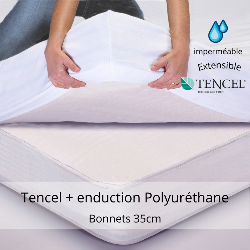 tradilinge Protège matelas BED & PROTECH' Tencel - 2 en 1