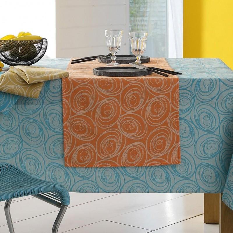 tradilinge Serviettes de table SPIRALE COULEURS - lot de 3