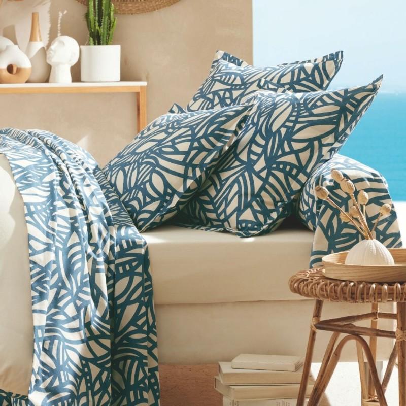 tradilinge Drap 100% coton Tradilinge SÉRÉNA BLUE