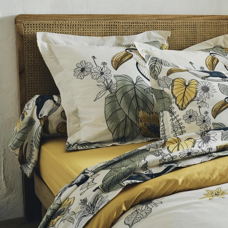 tradilinge Drap 100% coton Tradilinge TOCO VERT