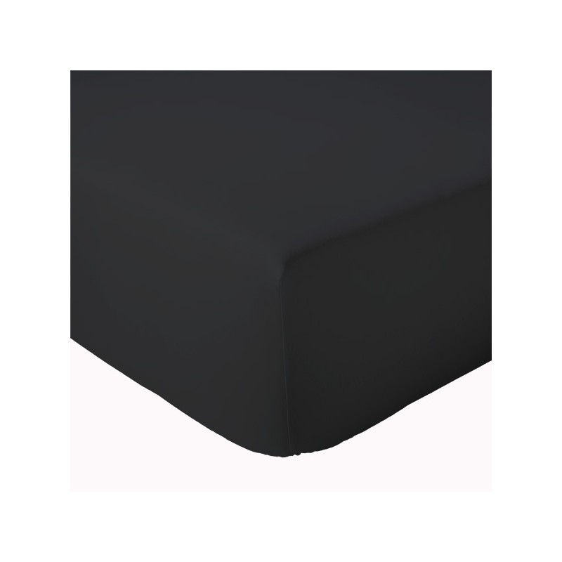 tradilinge Drap housse 100% coton Tradilinge NOIR