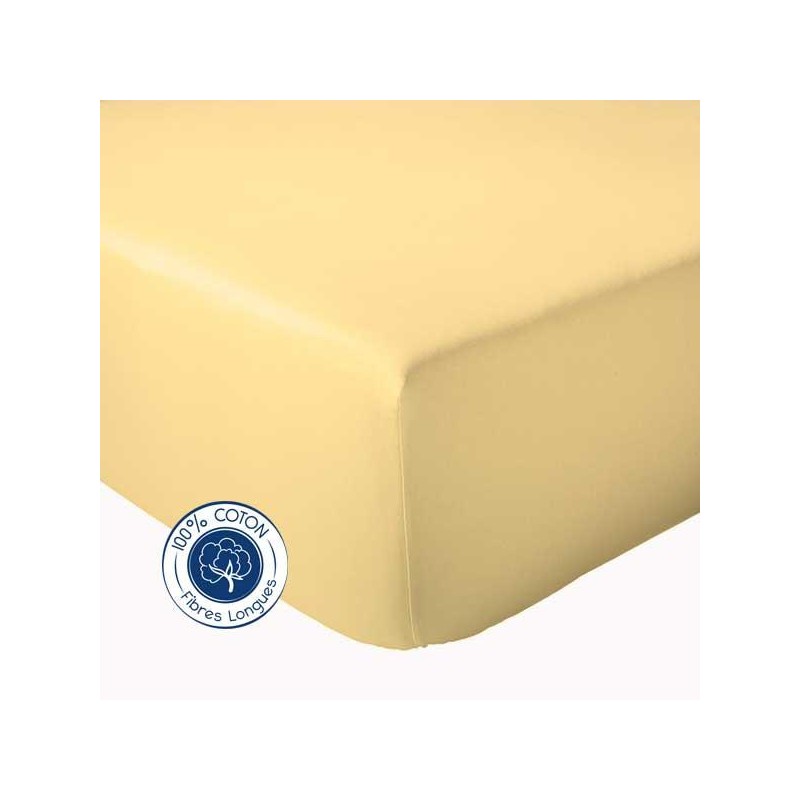 tradilinge Drap housse 100% coton Tradilinge PAILLE