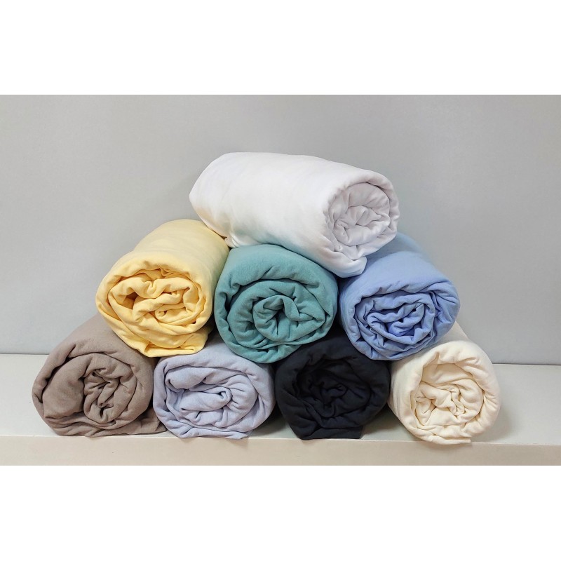 Tradilinge Drap Housse Jersey 100% Coton BLEU