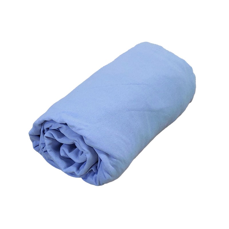 tradilinge Drap housse jersey 100% coton BLEU