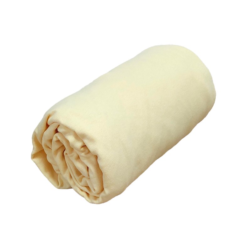 tradilinge Drap housse jersey 100% coton JAUNE