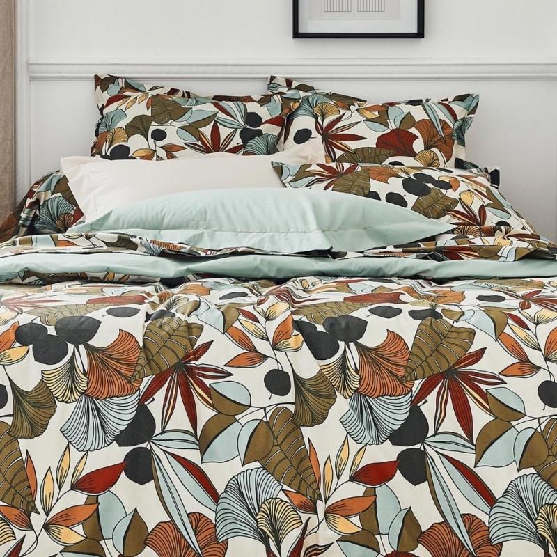 tradilinge Drap percale Tradilinge CASCADE SAUGE