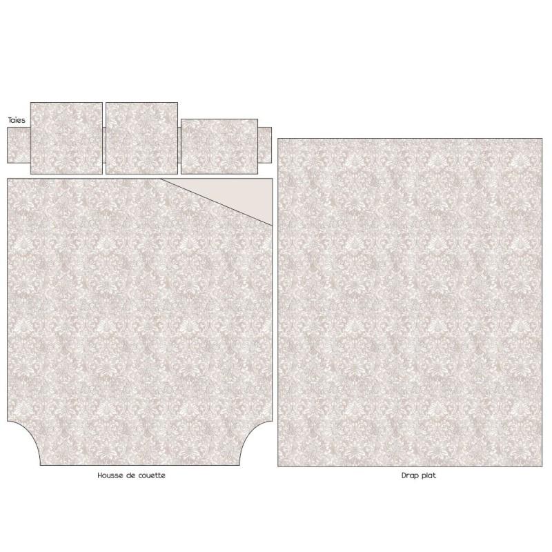 Tradilinge Drap Percale Tradilinge PALAZZO BEIGE