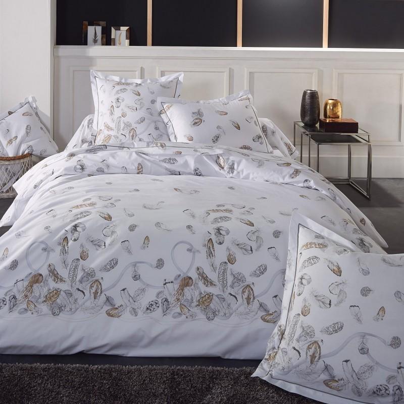 tradilinge Drap percale Tradilinge PLUMES
