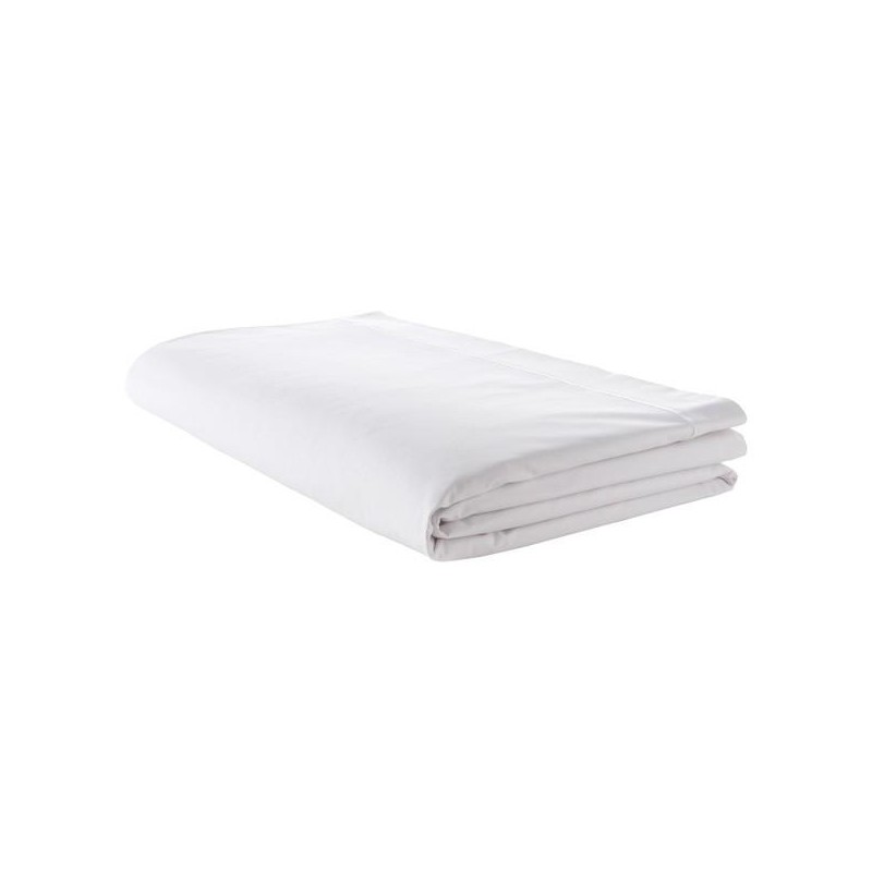 tradilinge Drap plat satin Tradilinge BLANC