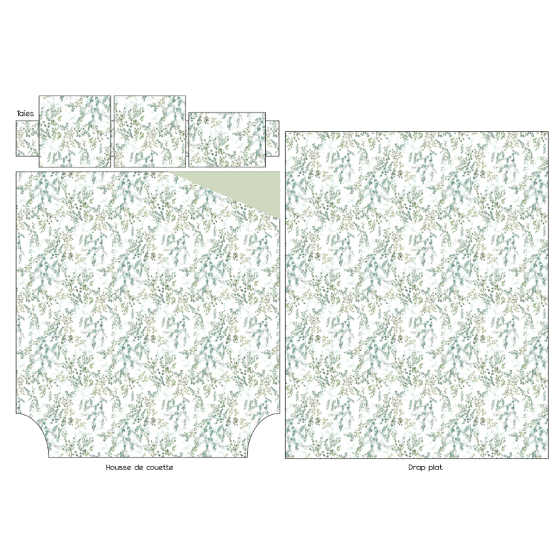 Tradilinge Drap Satin Tradilinge ANGÈLE TILLEUL