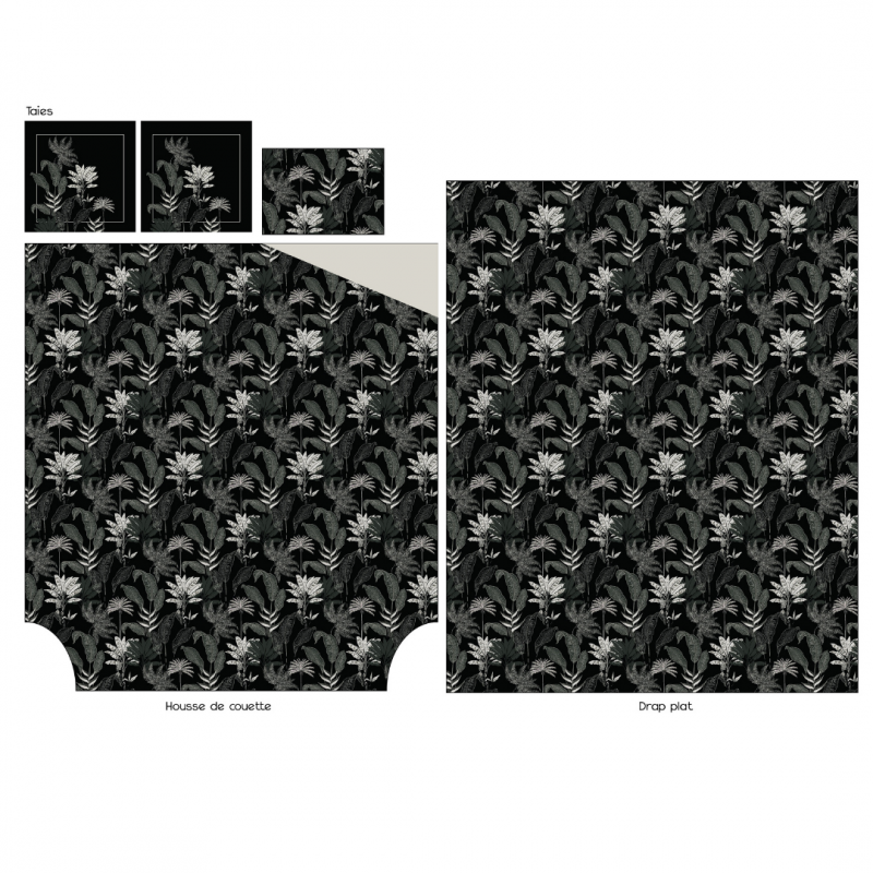 Tradilinge Drap Satin Tradilinge CAYENNE ÉBÈNE