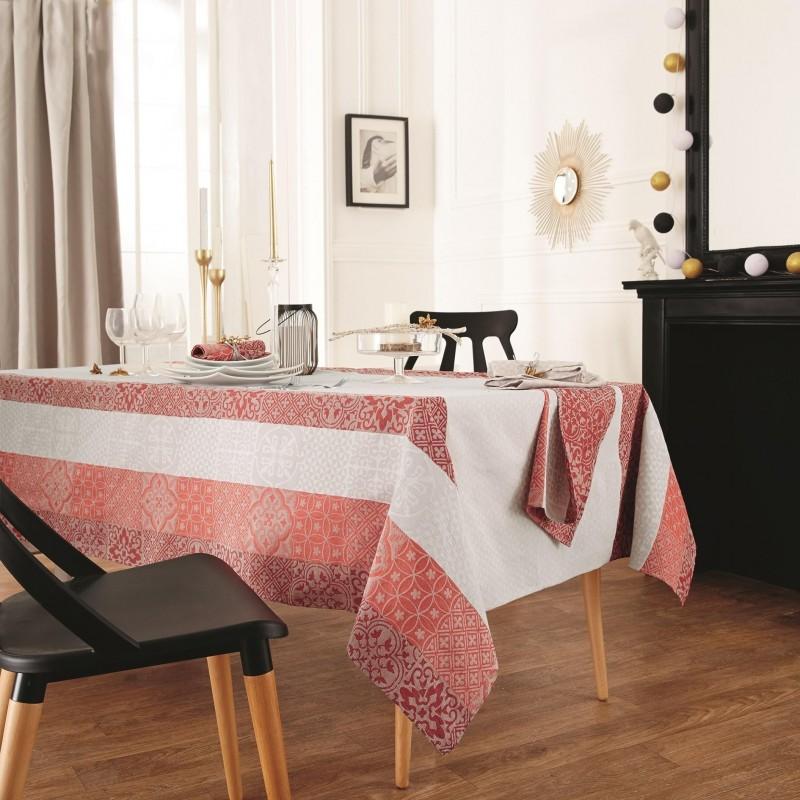 tradilinge Nappe MOSAIC RUBIS