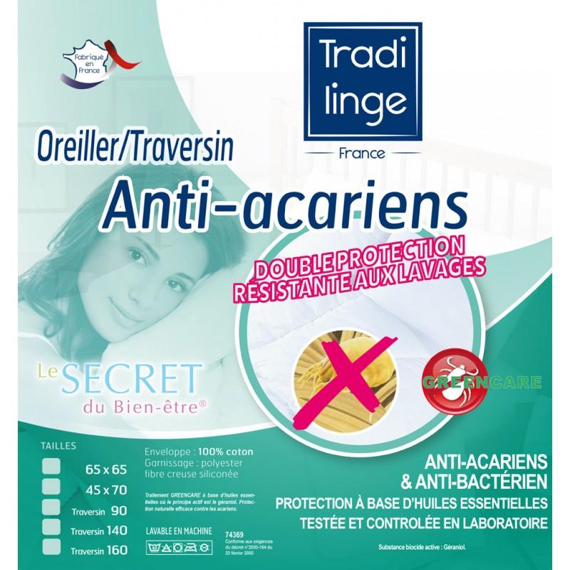 Tradilinge Polochon Anti Acariens GREENCARE®