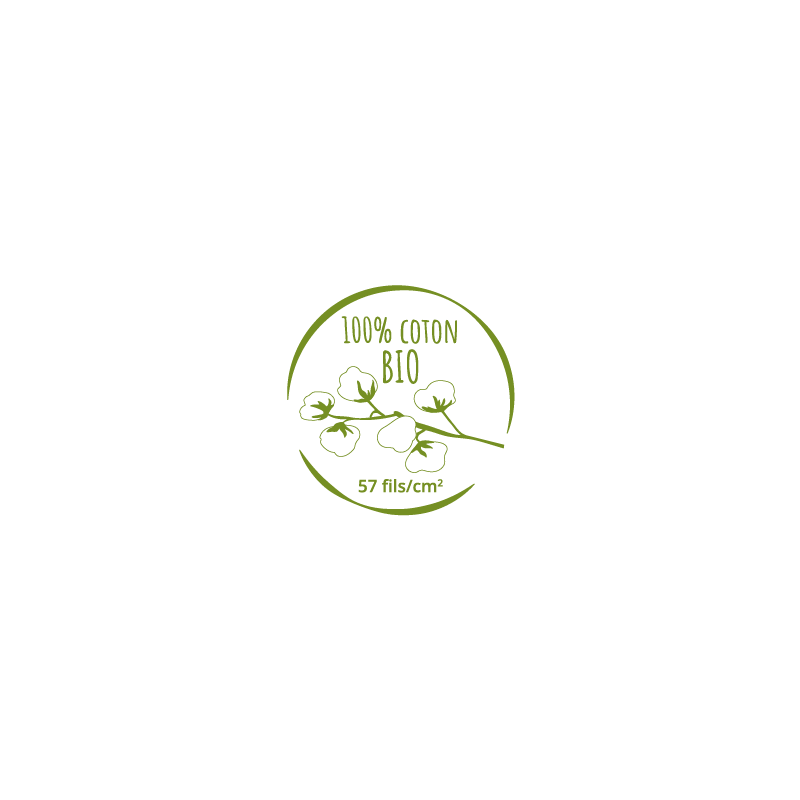 Tradilinge Sous-taie 100% Coton BIO Tradilinge