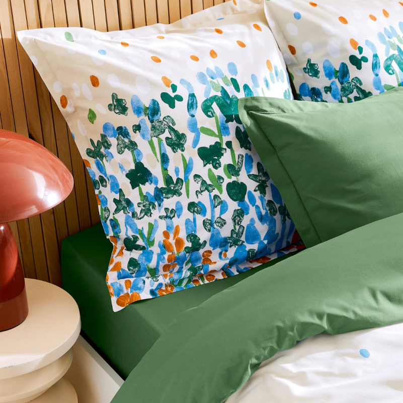 tradilinge Taie 100% coton Tradilinge ÉVASION VERT