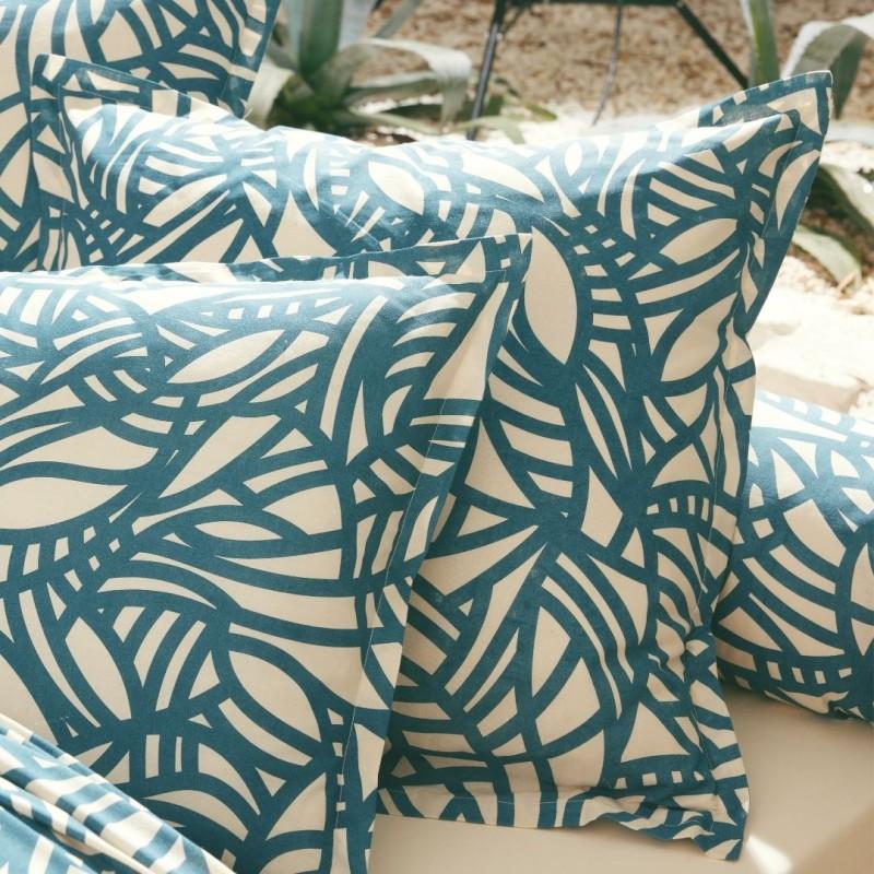 tradilinge Taie 100% coton Tradilinge SÉRÉNA BLUE