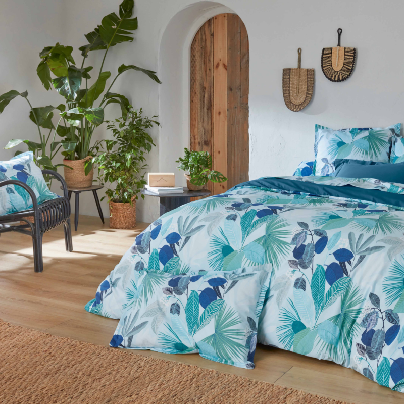 Tradilinge Taie Percale Tradilinge MOOREA COBALT