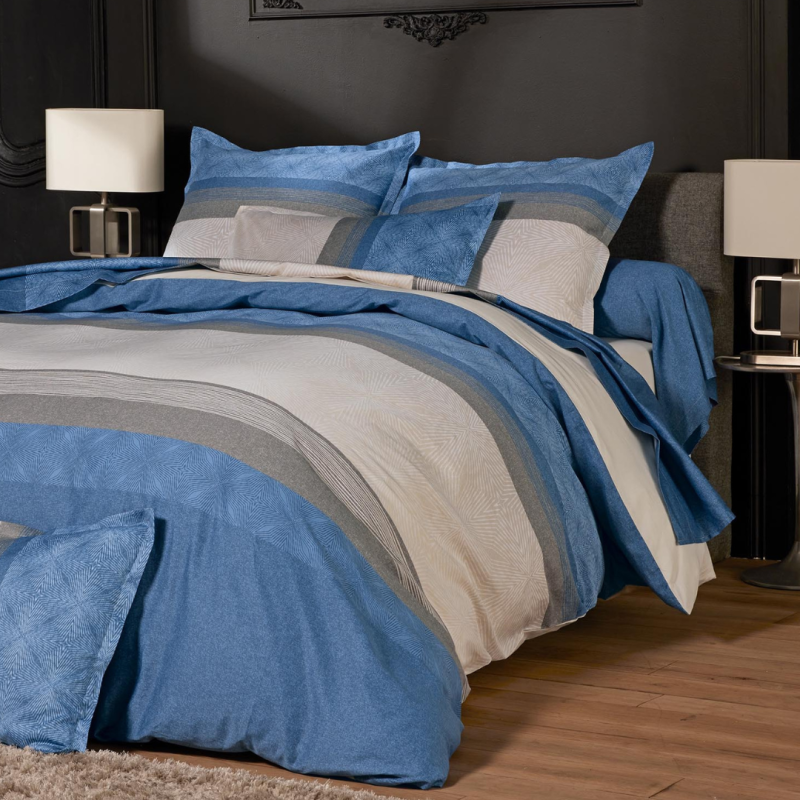 Tradilinge Taie Satin Tradilinge TIAGO INDIGO