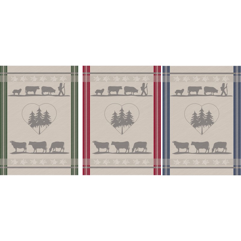 Tradilinge Torchons ALPAGE - Lot De 6