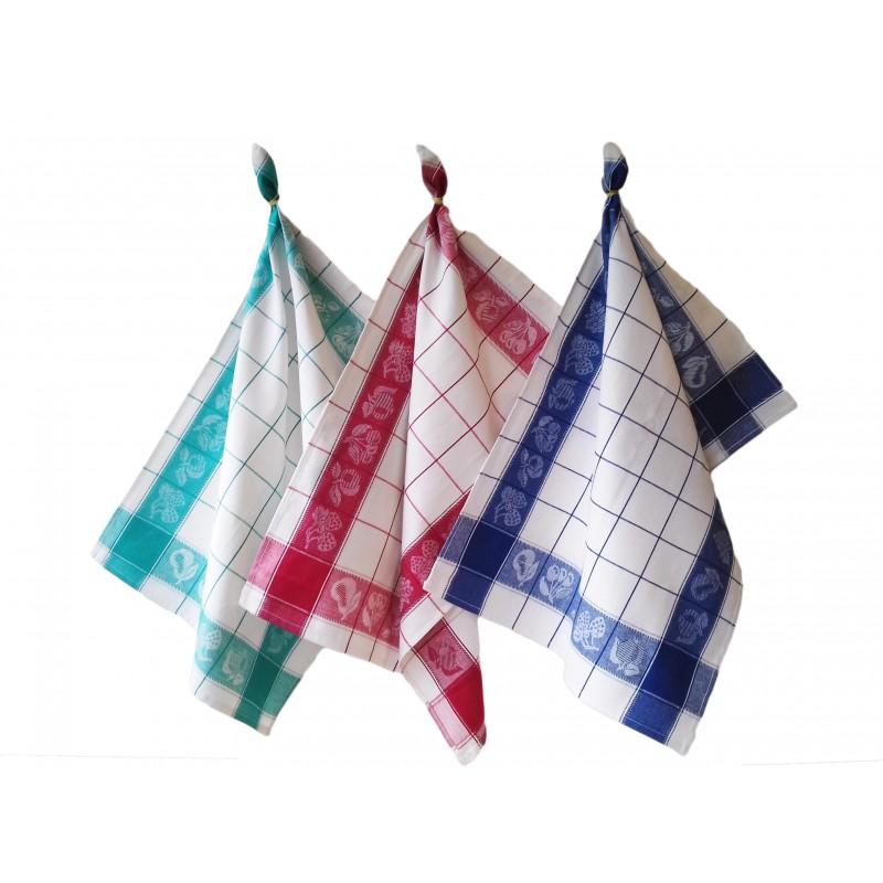 tradilinge Torchons FRUITS - lot de 6