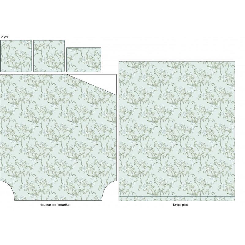 Tradilinge Traversin Percale Tradilinge ÉLÉNA NIL