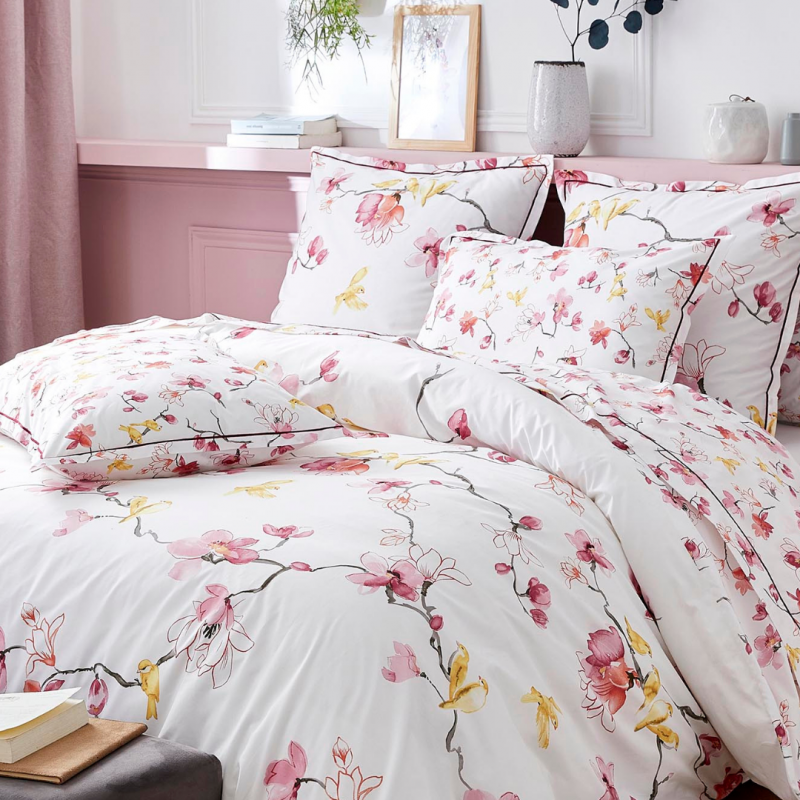 Tradilinge Traversin Percale Tradilinge ELISA ROSE
