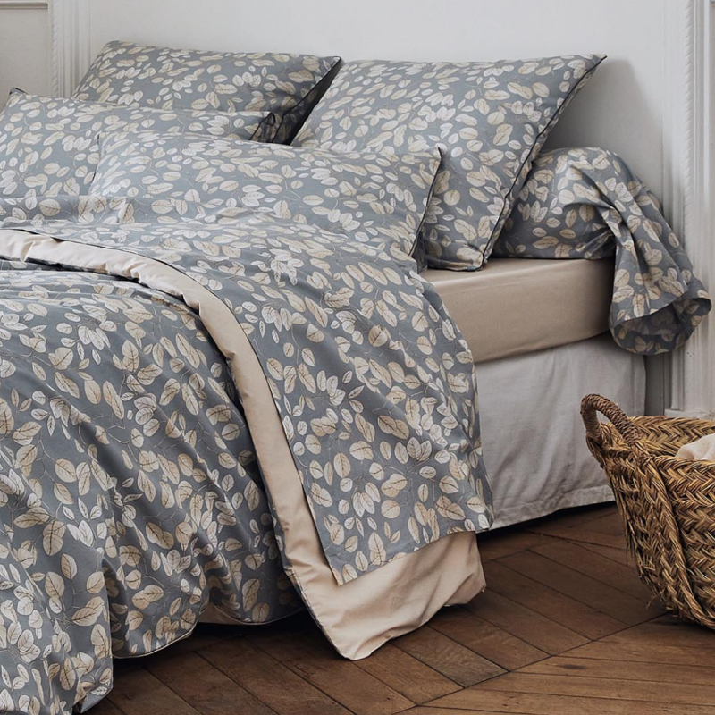 tradilinge Traversin percale Tradilinge LISON GRIS