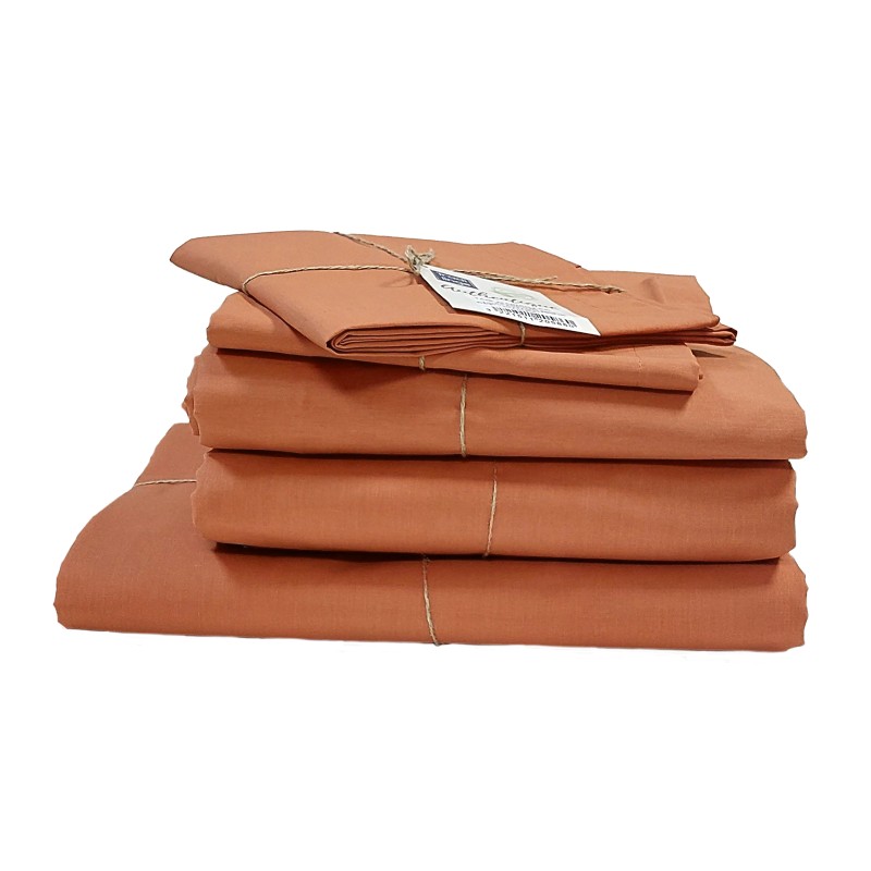 Tradilinge Traversin En Coton Bio - Coloris OCRE - Gamme AUTHENTIQUE
