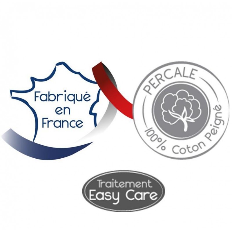 Tradilinge Traversin Percale Tradilinge PETITE FOLIE ROUGE