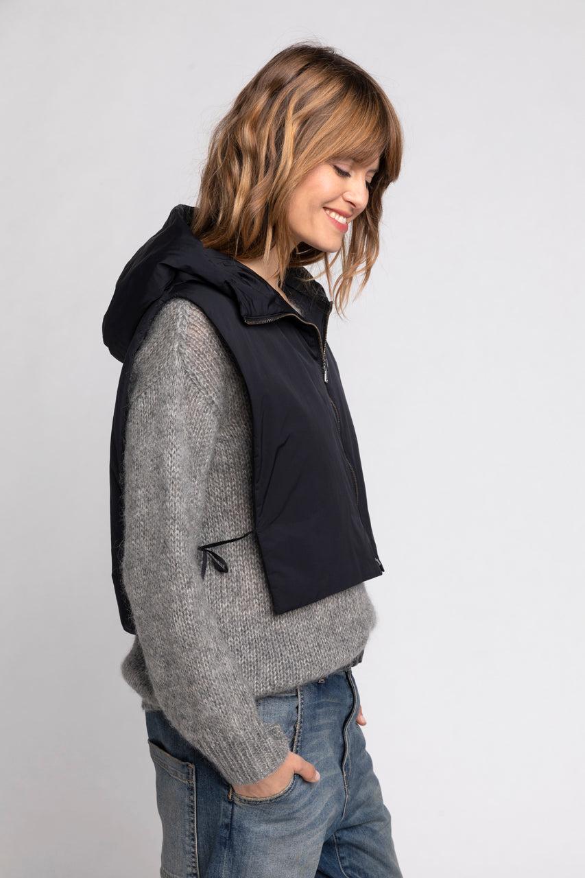 Trench & Coat France Capuche Accessoire Ouatinée Tissu Déperlant Bleu Marine Printemps-Été 2025