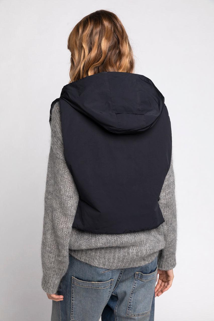 Trench & Coat France Capuche Accessoire Ouatinée Tissu Déperlant Bleu Marine Printemps-Été 2025