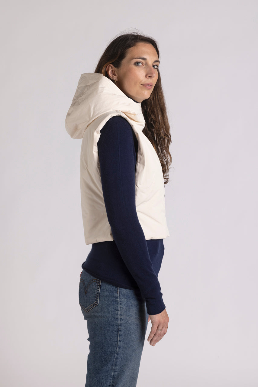 Trench & Coat France Capuche Accessoire Ouatinée Tissu Déperlant Crème Printemps-Été 2025