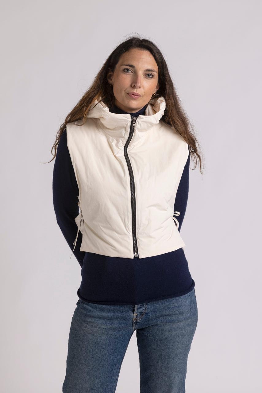 Trench & Coat France Capuche accessoire ouatinée tissu déperlant crème Printemps-Été 2025