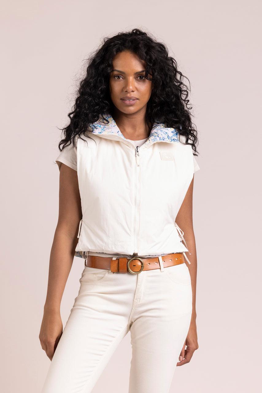 Trench & Coat France Capuche Accessoire Réversible Fantaisie Tissu Déperlant Crème Printemps-Été 2025
