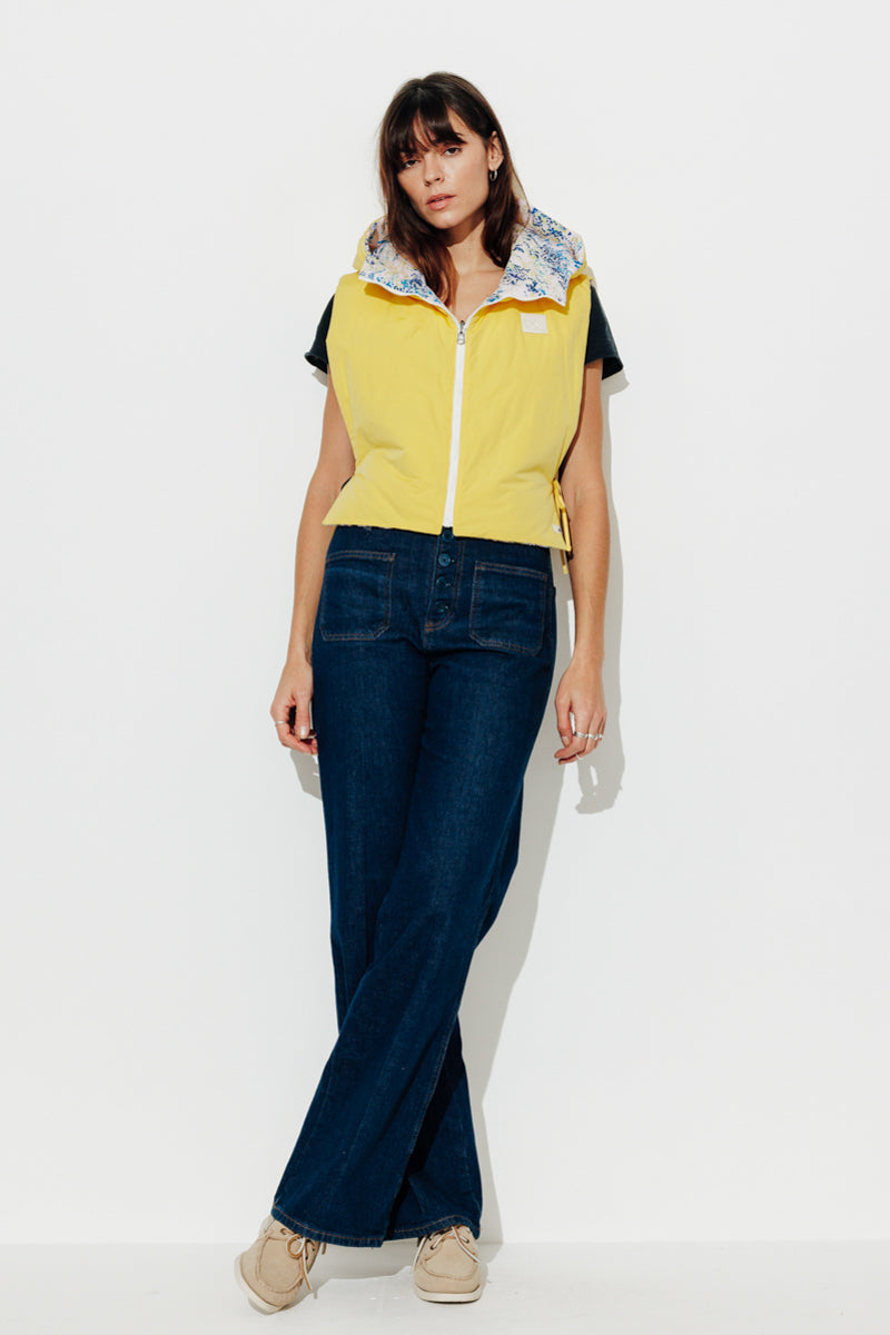 Trench & Coat France Capuche accessoire réversible fantaisie tissu déperlant jaune Printemps-Été 2025