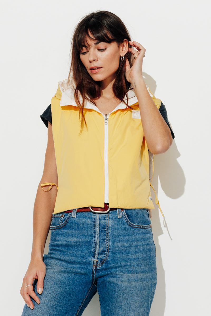 Trench & Coat France Capuche Accessoire Tissu Déperlant Jaune Printemps-Été 2025