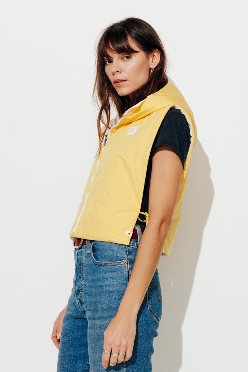Trench & Coat France Capuche Accessoire Tissu Déperlant Jaune Printemps-Été 2025