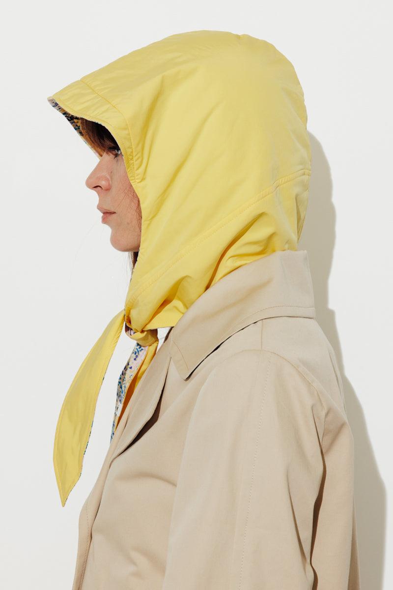 Trench & Coat France Capuche Réversible Imprimé Esprit Foulard Jaune Printemps-Été 2025