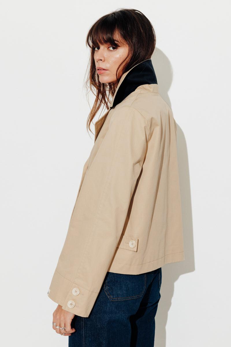 Trench & Coat France Imper Court Esprit Paletot En Coton Premium Beige Printemps-Été 2025