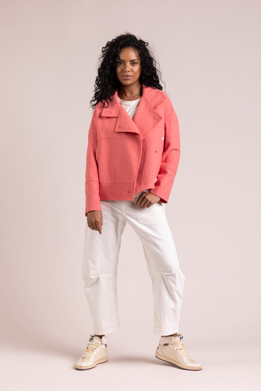 Trench & Coat France Manteau court oversize corail Printemps-Été 2025