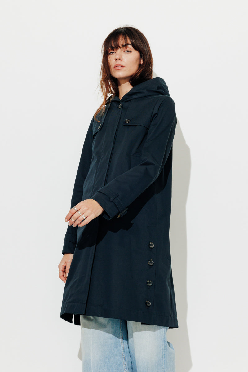 Trench & Coat France Trench à Capuche Esprit Redding Bleu Marine Printemps-Été 2025