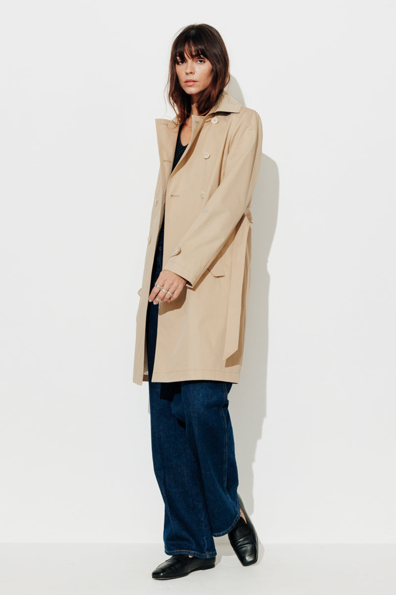 Trench & Coat France Trench Authentique En Coton Premium Beige Printemps-Été 2025