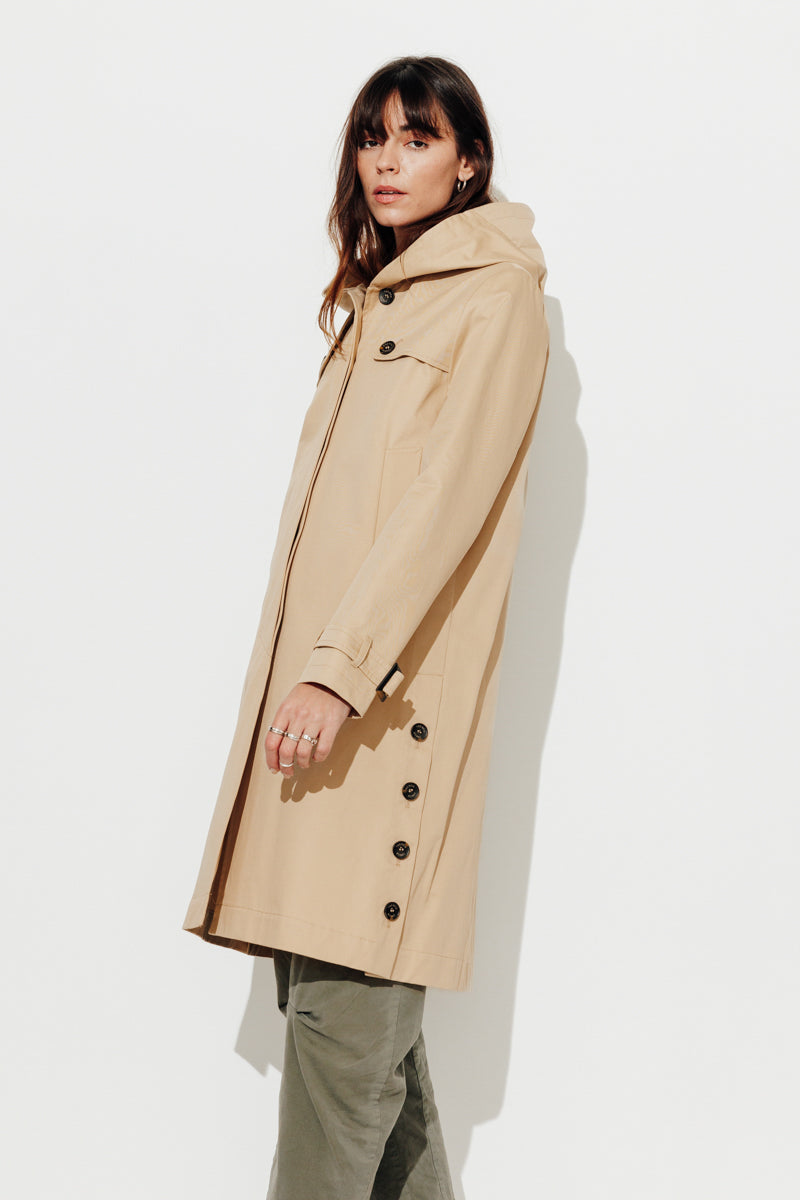 Trench & Coat France Trench BASSANE-Trench à Capuche Esprit Redding Avec Fentes Boutonnées Printemps-Été 2025