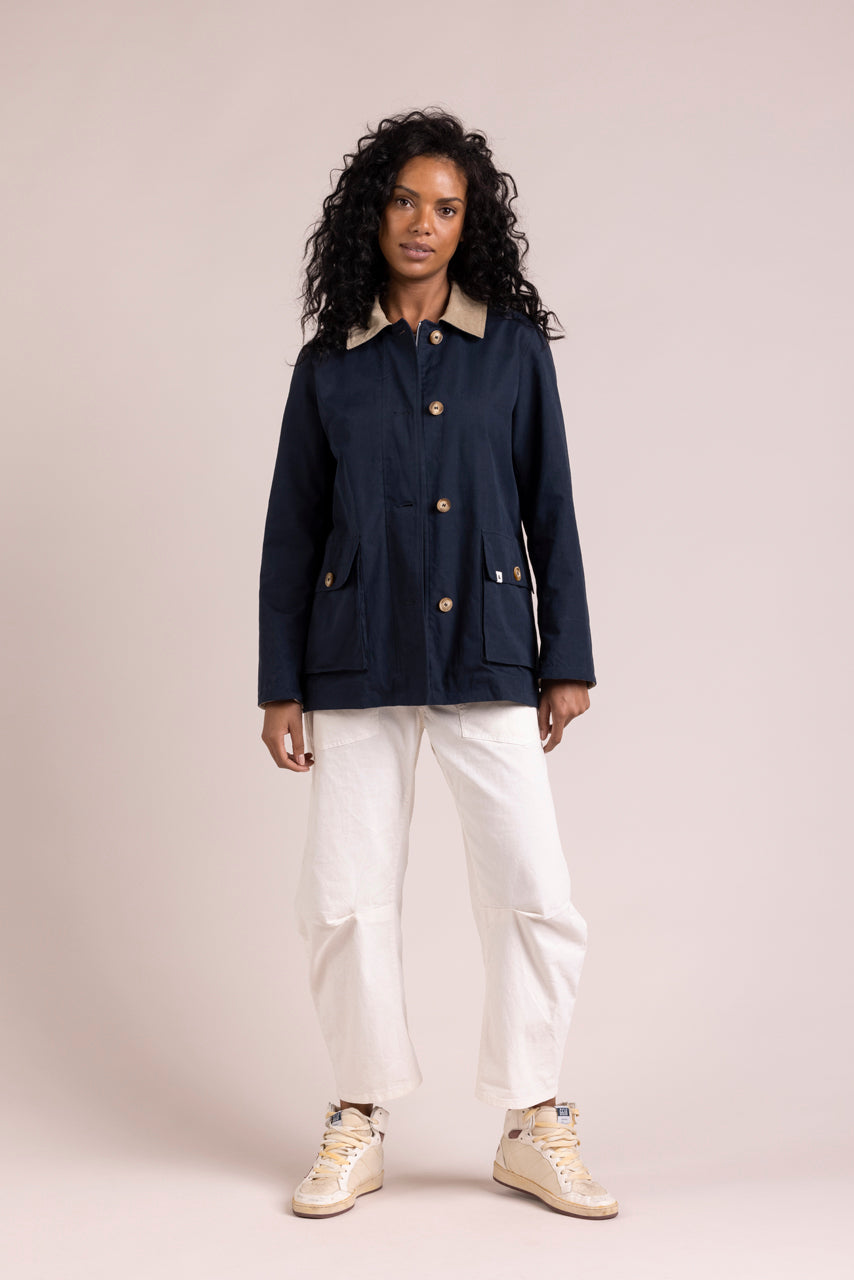 Trench & Coat France Veste Courte Esprit Barbour Bleu Marine Printemps-Été 2025