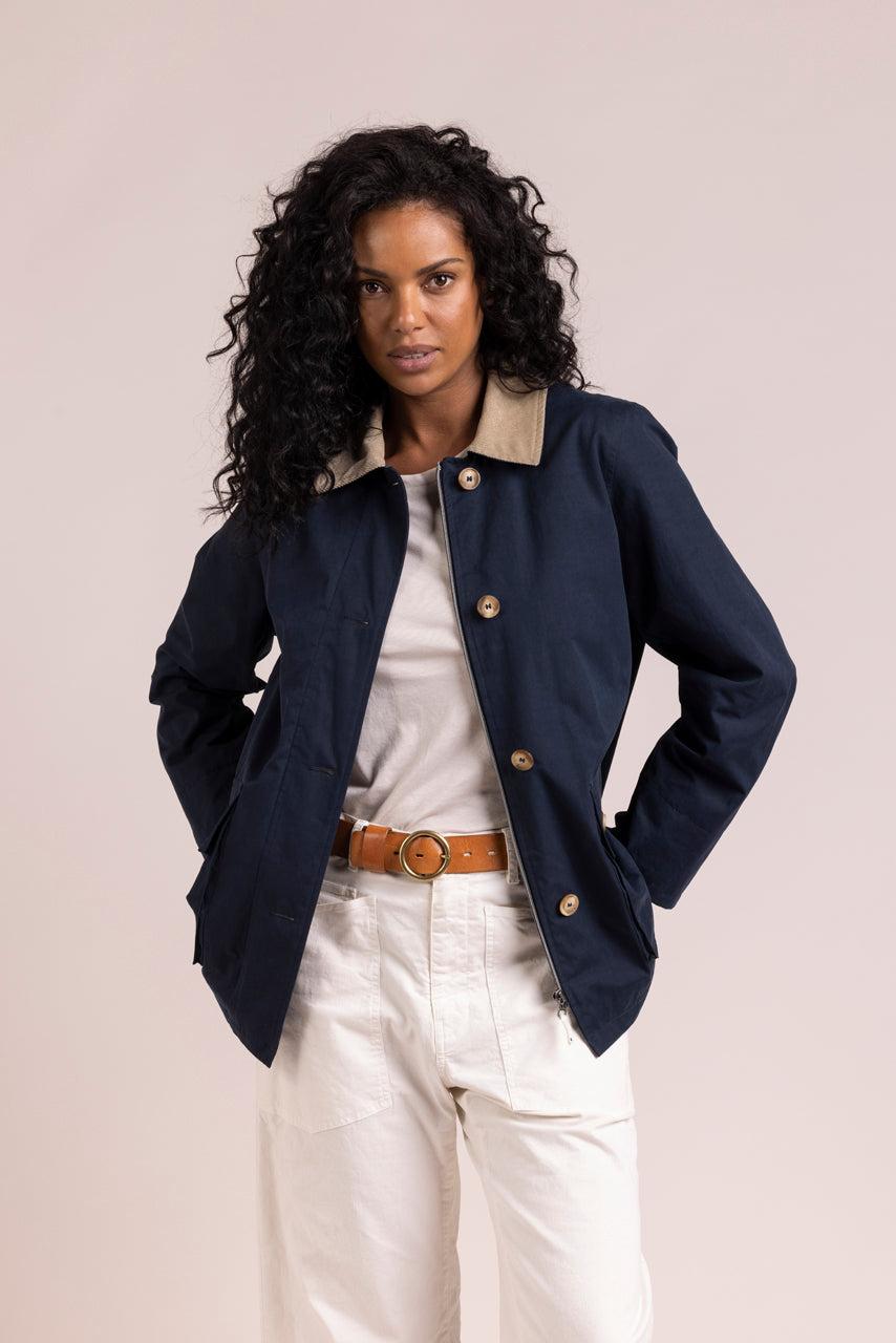 Trench & Coat France Veste Courte Esprit Barbour Bleu Marine Printemps-Été 2025