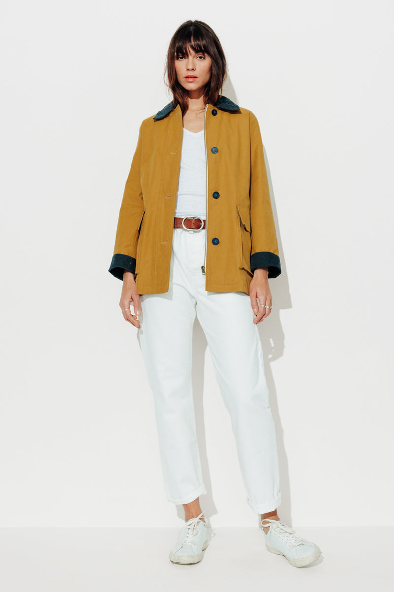 Trench & Coat France Veste Courte Esprit Barbour Moutarde Printemps-Été 2025