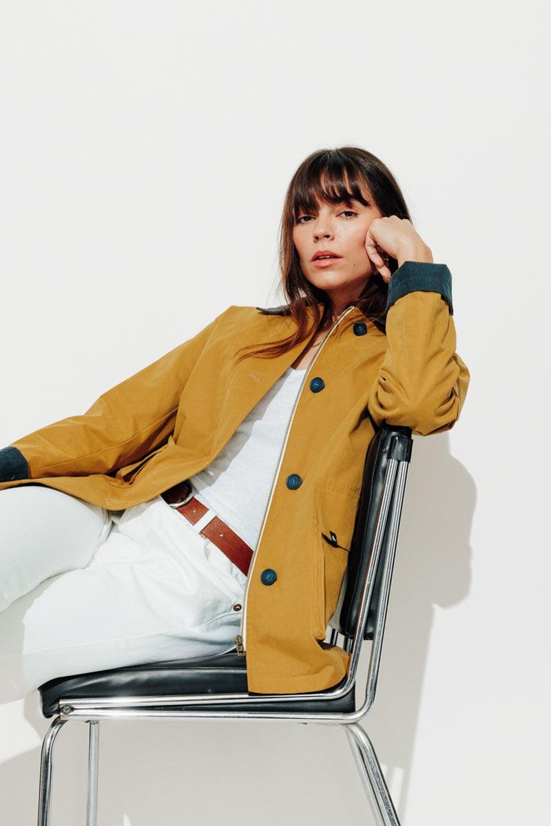 Trench & Coat France Veste Courte Esprit Barbour Moutarde Printemps-Été 2025