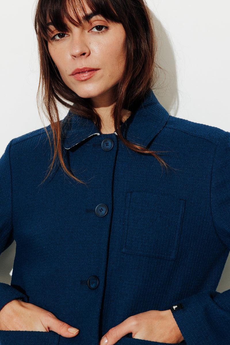 Trench & Coat France Veste Esprit Worker Bleu Marine Printemps-Été 2025